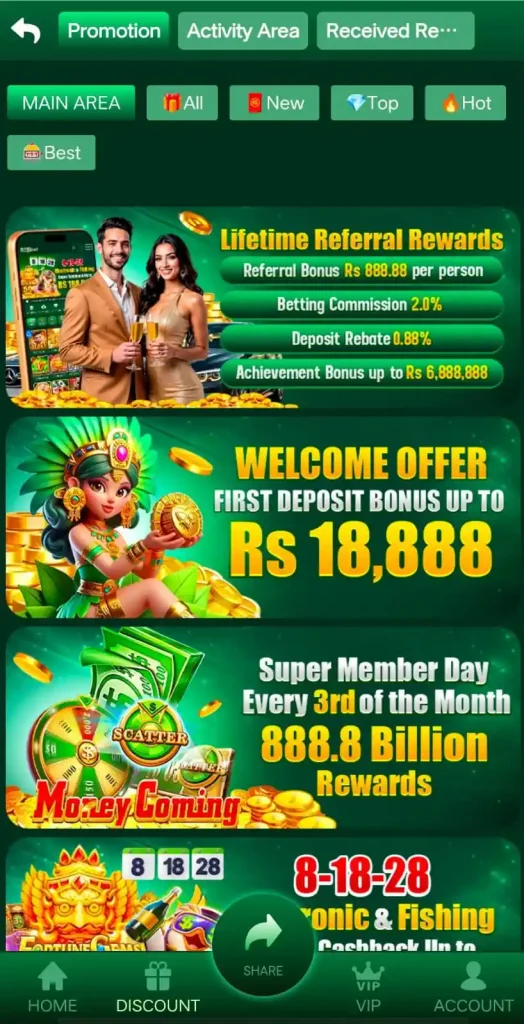 88BBET Game Promotion section